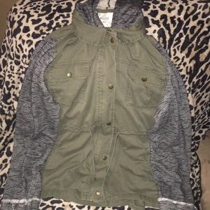 Mudd olive green jacket size xl juniors